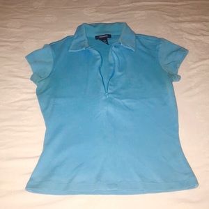 👕 Express blue zip up t shirt